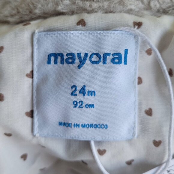Mayoral Baby Faux Fur Coat 24M NWT Chic Warm - Picture 7 of 13